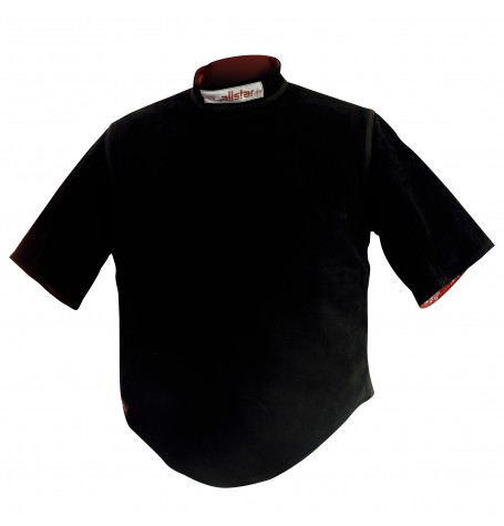 Lederweste, Herren, mit zwei lederbesetzten , kurzen Ärmeln.